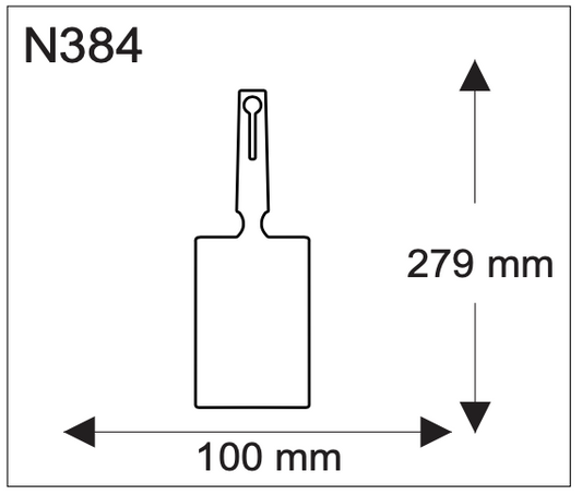 N-384 Bag Tag with card holder